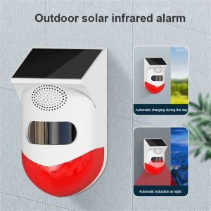 Detector Tuya Smart WiFi Alarm Outdoor Solar Infrarood Alarm Waterdicht Draadloos Inbraakbeveiliging Smart House Remote Mobiele App Controle