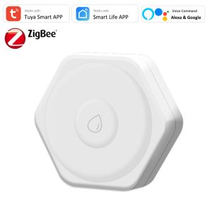 Detector Tuya Smart Zigbee Sensor de fuga de agua Fugas Detector de agua Flástica Alerta de inundación Sistema de seguridad de desbordamiento Aplicación inteligente