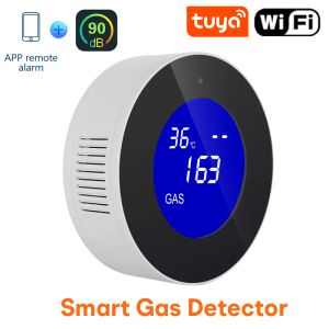 Detector tuya wifi brandbare gaslekdetector alarm LPG aardgaslekkage alarmer sensor Home Security LCD Display Smart Life App