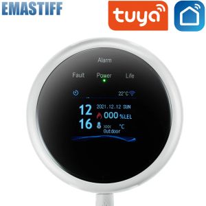 Detector Tuya WiFi Gas LPG LEAK SENSOR ALARM BRANDSBEVEISTING DETECTOR App Control Safety Smart Home Lekkage Sensor Ondersteuning Smart Life App