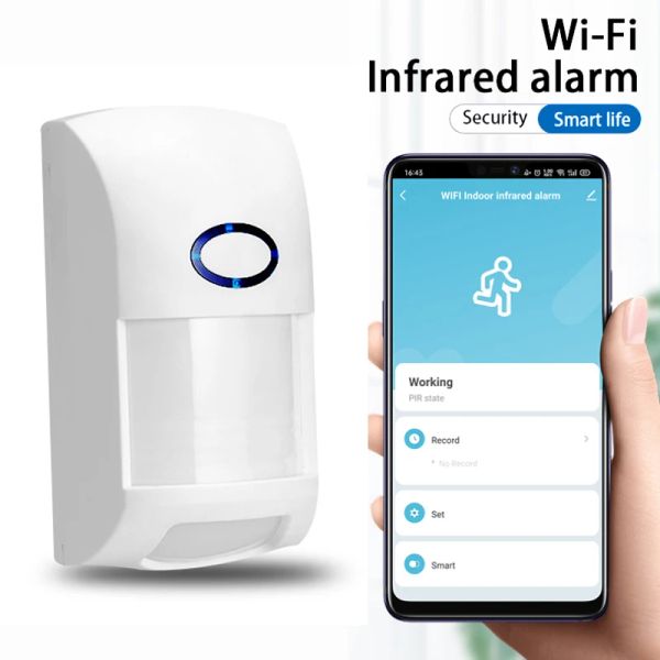 Detector Tuya Wifi Infrarrojo Detector PIR Sensor de movimiento Sensor humano Alarma Aplicación Smart Life App Wireless Security Home Security System