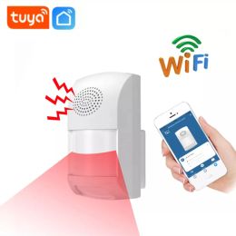 Détecteur Tuya WiFi Pir Motion Capteur Alarme PET IMMUNATION SMART Life App Telecontrol Système d'alarme de sécurité sans fil Détecteur infrarouge de mouvement