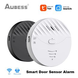 Detector tuya wifi slimme deursensor alarm draadloze trillingsdetector raam glazen pauze beveiligingsbeveiliging 130db alarmgeluid smartlife