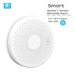 Detector Tuya WIFI Rooksensor Gevoelige detector Koolmonoxide CO-alarm Huishoudelijke slimme beveiliging Brandapparatuur Werk alleen