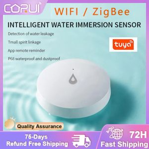 Détecteur Tuya Zigbee 3.0 ALARME DE LEAKAGE DE L'EAU ALARME SMART HOME DIFICE APPORIE DÉTÉVISION SÉCURIT