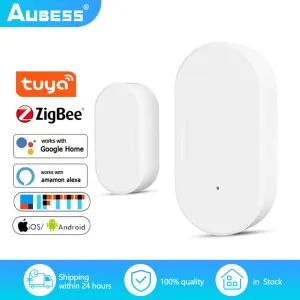 Detector Tuya Zigbee Door Sensor Mini -app Remote Alarm Open/gesloten detector Smart Home Beveiligingsbescherming Werk met Alexa Google Home