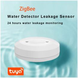 Detector Tuya Zigbee Linkage Waterleksensor Immersor Beveiliging Alarm Water Lekdetector Overloop Alert Waterdicht Smart Home
