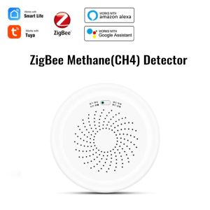 Detector tuya zigbee methaan detector CH4 aardgassensor brandbare gasleksensor met lichtgeluid alarm app push herinnering