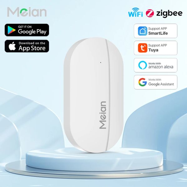 Detector Tuya Zigbee3.0 Smart WiFi en casa, Sensor de puerta/ventana, detectores abiertos/cerrados, sistema de alarma de protección de seguridad, aplicación Tuya de seguridad para el hogar