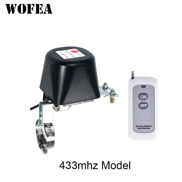 Detector WIFI 433mhz válvula eléctrica manipulador de brazo válvula de cierre para alarma Gas agua tubería dispositivo de seguridad surtido DN15 DN20