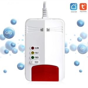 Detector Wifi Alarma de gas Detector Wifi Naturalización de la aplicación de la aplicación de la aplicación de detector de gas combustible para la vida de Tuya Smart Life