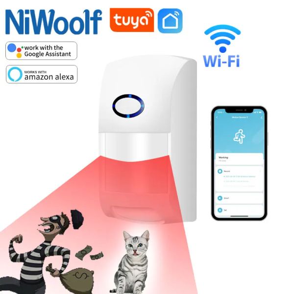 Détecteur WiFi Motion Capteur Tuya Pet Immune Infrarouge PIR Détecteur Smart Life Contrôle ALARME DE SÉCURITÉ HOME