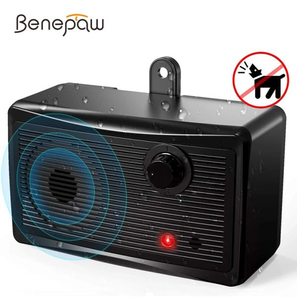 Benepaw – dispositif Anti-aboiement ultrasonique sûr, dispositif Anti-aboiement étanche et efficace, portée de contrôle jusqu'à 15m, entraînement pour animaux de compagnie