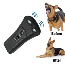 Dissuasifs écorce de chien dissuasion dissuasion de dissuasion ultrasonic outil de formation de chien collier d'écorce alternative Arrête de mauvais comportement pour la batterie à domicile