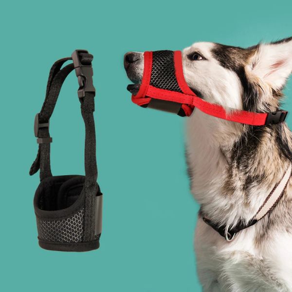 Dissuaser un nouveau chien en nylon en nylon respirant Migle de bouche réglable