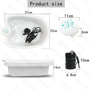 Detox ionische mini -voet spa badmassager met bassin reinigen voetbadmachine elektrische whirlpool care massager arrays aqua reiniging