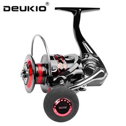 Deukio Fishing Reel 20007000 Max Drag 12kg Spinning Reels Metal Spool Carretilhas de Pesca pour accessoires Peche 240408