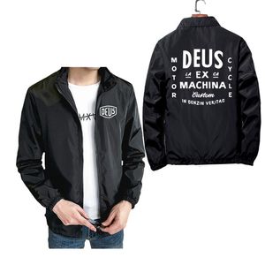 Deus ex Machina imprimé 2021 vestes à glissière hommes hiver coupe-vent manteau S-7XL surdimensionné Harajuku Streetwear
