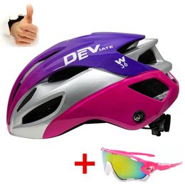 Dev Beautiful Mtb Road Cycling Casque Femmes and Men Outdoor Racing Adult Sports Mountain Bike Casques Ajustement Bicycle 240401