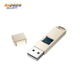 Appareil 32 Go 64 Go Vingerafdruk Versleutelde USB 2.0 Drive Flash High Tech Pen Drive Sécurité Geheugen USB Disk Stick