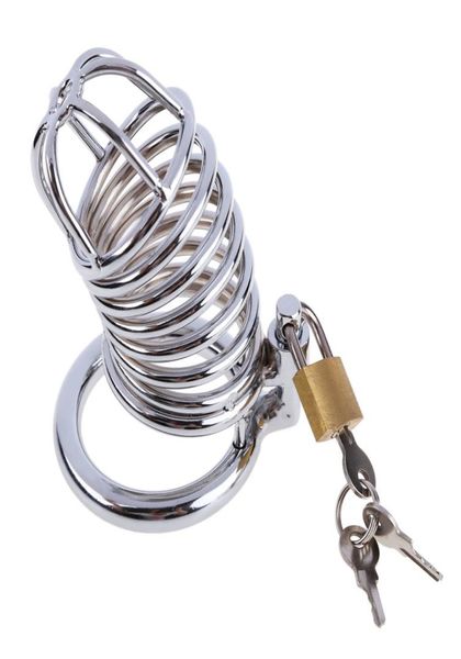 Appareil 50 mm Scrotum Cock Ring Pinis Ring Lock Bondage Cage Cage Penis Sleeve Sex Toys for Men Adult Game Y18928047257561