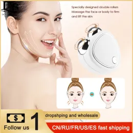 Apparaat EMS Facial Massager Roller Microstroom Face Lifting Machine VFace Roller Massager Huidverjonging Antirimpel Schoonheidsapparaat