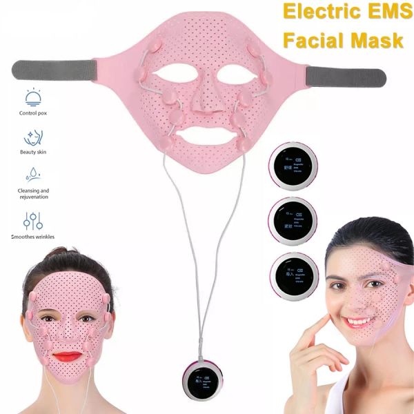 Dispositivo FOMIS V masajeador facial antiarrugas masaje magnético 3D silicona EMS vibración estiramiento facial dispositivo de belleza