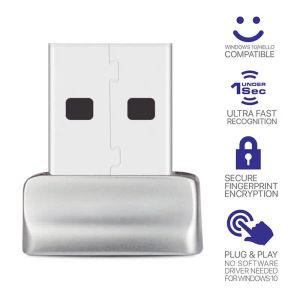 Dispositivo Mini USB VingerAfdruklezer Módulo Aparaat Voor Windows 7 8 10 11 Hola Biometrie Security Key Biometrische Scanner Hangslot Voor