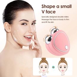 Appareil portable électrique lifting rouleau masseur EMS microcourant sonique vibration levage du visage peau serrer les appareils de beauté de massage