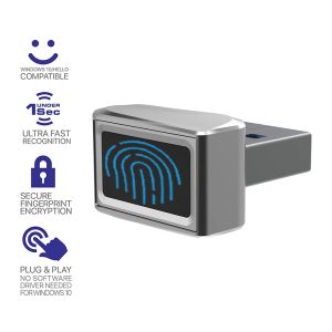 Apparaat USB Fingerprint Reader Module Device Herkenning voor Windows 10 11 Hallo Biometrische beveiligingssleutel 360 Touch