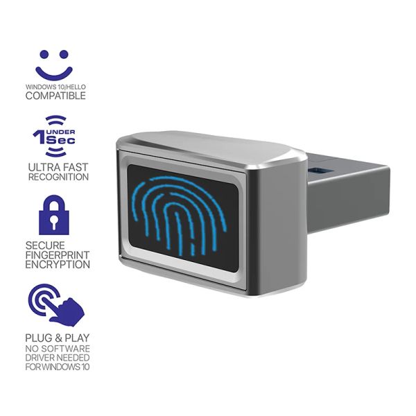 Appareil USB Reader du module du lecteur d'empreintes digitales Reconnaissance de l'appareil pour Windows 10 11 Hello Biométric Security Key 360 Touch