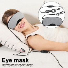Dispositifs 1 pièces nouveau contrôle de la température chaleur vapeur coton masque pour les yeux sec fatigué compresse USB coussinets chauds soins des yeux