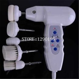 Apparaten 1set 5 in1 Gezichtsborstel Reiniging Multifunctioneel Elektrisch Ultrasoon Wassen Spa Huidverzorging Massage Gezichtsborstels Gezichtsreiniger Tool