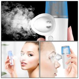 Dispositivos 40ml Cuidado de los ojos Nano pulverizador Hidratante Niebla de agua Vaporizador Recargable Lavado de ojos Belleza Piel Cara Máquina de vapor Pulverizador