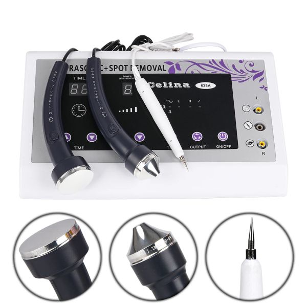 Dispositifs 638a ultrasons machine ultrasonic masseur facial pour le corps cutané cutané tigtening spot élimination du stylo