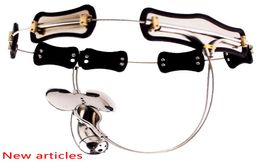 Apparaten riem met Model-T Lock Cock Cage BDSM Sex Toys for Men Gay Penis Stainless Steel Restraint Adult Games9463056