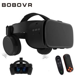 Dispositivos BOBO VR Z6 Gafas 3D inalámbricas Realidad virtual para teléfono inteligente Estéreo inmersivo VR Auriculares de cartón para iPhone Android