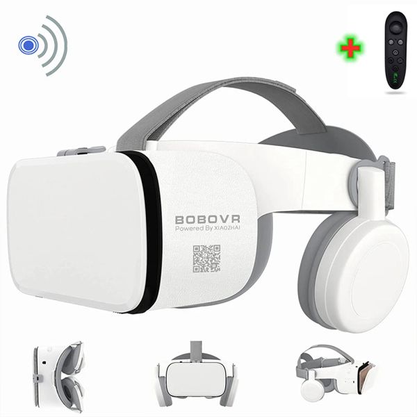 Dispositivos BOBOVR Z6 Actualización de gafas 3D VR Auriculares Google Cardboard Gafas de realidad virtual Casco inalámbrico VR para teléfonos inteligentes