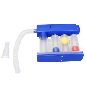 Appareils d'exercice de respiration profonde, système de mesure de l'exercice respiratoire, hygiénique, transparent, 600cc à 1200cc, 3 balles codées par couleur pour la maison