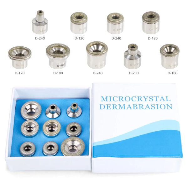 Dispositifs Prix d'usine Remplacement de diamant microdermabrasion Conseils de dermabrasion en acier inoxydable Filtre de filtre 9pcs pour la machine à dermabrasion