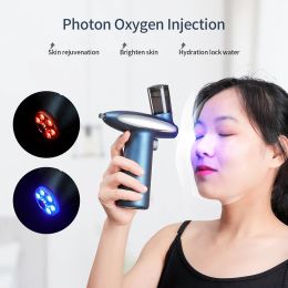 Dispositifs Foreverlily 0.3mm Kit de compresseur d'aérographe LED Photon oxygène Injection rajeunissement de la peau éclaircir 180kPa Nano pistolet de pulvérisation