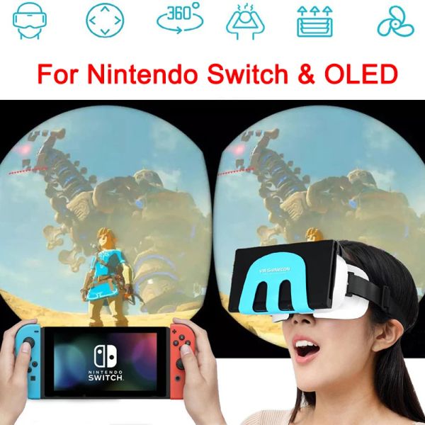 Appareils G11 VR Shinecon pour Nintendo Switch OLED 3D réalité virtuelle VR lunettes casque appareils casque lentille lunettes accessoires de jeu