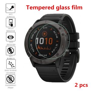 Dispositifs Film de protection en verre trempé HD pour Garmin Fenix 5 5S 6 6S 6X 7 7S 7X / FORERUNNER245 945 735 Film antiscratch de l'écran de montre