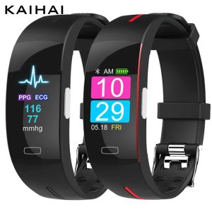 Dispositivos KAIHAI H66 plus banda de medición de presión arterial PPG ECG HRV pulsera inteligente rastreador de actividad física dispositivos portátiles de salud