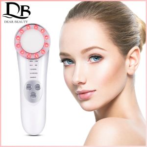 Apparaten LED Photon Ultrasone Lifting Gezicht Huidreiniger Ultrasound Rimpel Remover Anti Aging Vervagen Donkere Vlekken Draaien Poriën