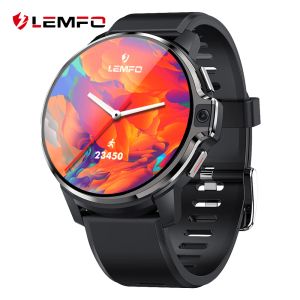 Appareils LEMFO LEMP montre intelligente 4G intérêt GPS Wifi Android 9.1 double système 64GB ROM 1050Mah grande batterie lecteur multimédia Smartwatch