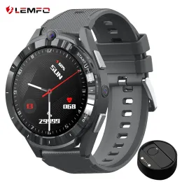 Appareils LEMFO montre intelligente hommes LEM16 6G RAM 128GB ROM GPS Wifi double caméras 900Mah grande batterie Smartwatch Android 11