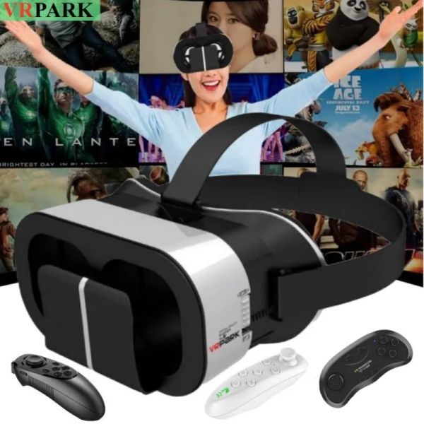 Appareils Original V5 4K Réalité Virtuelle VR Lunettes Boîte 3D IMAX Jeux Vidéo Google Carton Casque Casque pour SmartPhone Max 6,7