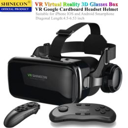 Apparaten Originele Virtual Reality VR-bril Stereo Google Kartonnen DOOS Headset Helm Horloge 3D Videogame voor mobiele telefoon, draadloze rocker