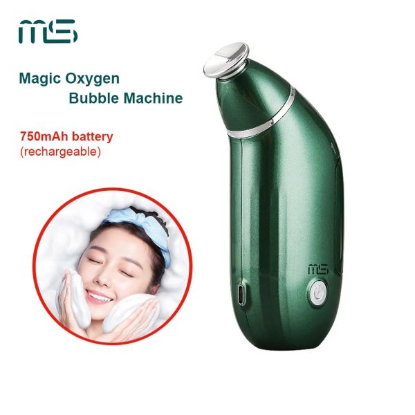Appareils rechargeables magiques à bulles d'oxygène, nettoyeur en profondeur, peau blanche tendre, acariens actifs, appareil facial à usage domestique, Machine de beauté